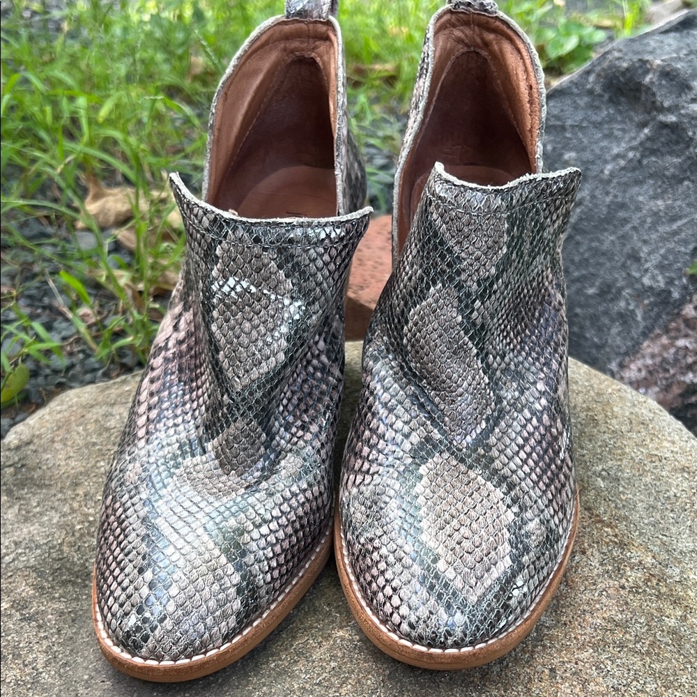 Jeffrey Campbell Snakeskin Patterned Ankle Boots